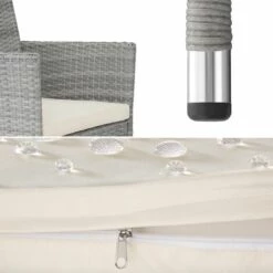 TECTAKE Lot De 2 Fauteuils De Jardin Acier Avec 2 Sets De Housses - Lot De 2 Chaises De Jardin, Fauteuils Exterieurs, Chaises Exterieurs - Gris Clair 10 TECTAKE Lot De 2 Fauteuils De Jardin Acier Avec 2 Sets De Housses - Lot De 2 Chaises De Jardin, Fauteuils Exterieurs, Chaises Exterieurs - Gris Clair -TECTAKE Soldes 2022 28478542 4