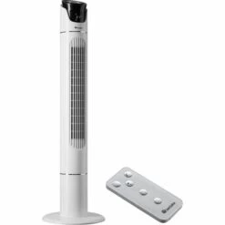 TECTAKE Ventilateur Colonne 110 Cm - Ventilateur, Ventilateur Sur Pied, Ventilos - Blanc