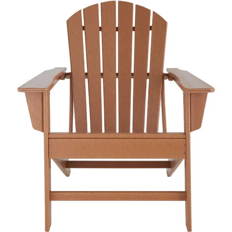 TECTAKE Chaise De Jardin Avec Table - Fauteuil De Jardin, Fauteuil Extérieur, Chaise Extérieur - Marron 5 TECTAKE Chaise De Jardin Avec Table - Fauteuil De Jardin, Fauteuil Extérieur, Chaise Extérieur - Marron – Image 3