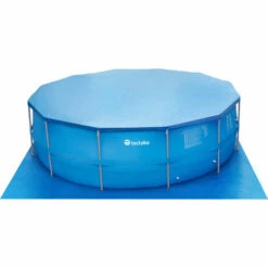 TECTAKE Piscine Tubulaire Ronde MERINA + Bache, échelle Et Autres Accessoires - Piscinette Tubulaire, Piscine Hors-sol, Piscine Autoportée - Bleu -TECTAKE Soldes 2022 38464899 3