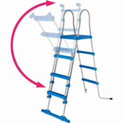 TECTAKE Piscine Tubulaire Ronde MERINA + Bache, échelle Et Autres Accessoires - Piscinette Tubulaire, Piscine Hors-sol, Piscine Autoportée - Bleu -TECTAKE Soldes 2022 38464899 5