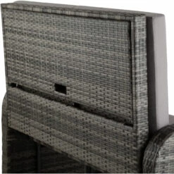 TECTAKE Canapé De Jardin CRETE 2 Places Avec Housse De Protection - Table De Jardin, Mobilier De Jardin, Fauteuil De Jardin - Gris -TECTAKE Soldes 2022 39773608 5