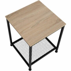TECTAKE Table D’appoint DERBY 45,5x45,5x55,5cm - Table D'appoint Style Industriel, Table De Rangement, Table Basse - Bois Clair Industriel, Chêne Sonoma 10 TECTAKE Table D’appoint DERBY 45,5x45,5x55,5cm - Table D'appoint Style Industriel, Table De Rangement, Table Basse - Bois Clair Industriel, Chêne Sonoma -TECTAKE Soldes 2022 42169341 4