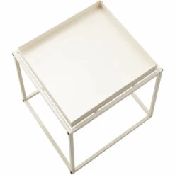 TECTAKE Table D'appoint CAMBRIDGE 40x40x44cm - Bout De Canapé, Table Basse, Table De Lit - Crème -TECTAKE Soldes 2022 42225057 4