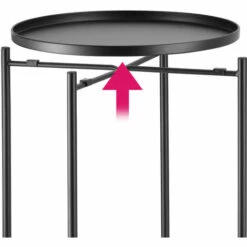 TECTAKE Table D’appoint SUNDERLAND 45,5x54,5cm - Table D’appoint Ronde, Table à Plateau, Table De Salon - Bois Foncé Industriel 10 TECTAKE Table D’appoint SUNDERLAND 45,5x54,5cm - Table D’appoint Ronde, Table à Plateau, Table De Salon - Bois Foncé Industriel -TECTAKE Soldes 2022 49280830 4