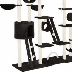 TECTAKE Arbre à Chat SNOOKY 261 Cm - Brise Vent, Film Anti Regards, Toile De Balcon Protection - Noir -TECTAKE Soldes 2022 49734230 4