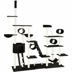 TECTAKE Arbre à Chat SNOOKY 261 Cm - Brise Vent, Film Anti Regards, Toile De Balcon Protection - Noir -TECTAKE Soldes 2022 49734230 5