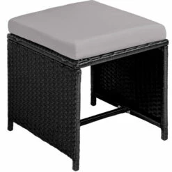 TECTAKE Salon De Jardin BILBAO 8 Places Avec Housse De Protection - Mobilier De Jardin, Meuble De Jardin, Ensemble Table Et Chaises De Jardin - Noir/gris 11 TECTAKE Salon De Jardin BILBAO 8 Places Avec Housse De Protection - Mobilier De Jardin, Meuble De Jardin, Ensemble Table Et Chaises De Jardin - Noir/gris -TECTAKE Soldes 2022 49734252 5