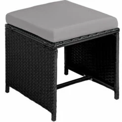 TECTAKE Salon De Jardin MALAGA 10 Places Avec Housse De Protection - Mobilier De Jardin, Meuble De Jardin, Ensemble Table Et Chaises De Jardin - Noir/gris 11 TECTAKE Salon De Jardin MALAGA 10 Places Avec Housse De Protection - Mobilier De Jardin, Meuble De Jardin, Ensemble Table Et Chaises De Jardin - Noir/gris -TECTAKE Soldes 2022 49734255 5