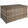 TECTAKE Coffre De Jardin Oslo - Coffre De Rangement Exterieur, Malle De Rangement, Caisse De Stockage De Jardin - Marron Naturel -TECTAKE Soldes 2022 50444159 1