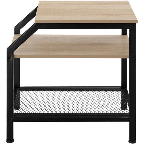 TECTAKE Table D’appoint PLYMOUTH 36,5x58,5x59,5cm - Table D’appoint, Table De Nuit, Table De Chevet - Bois Clair Industriel, Chêne Sonoma 7 TECTAKE Table D’appoint PLYMOUTH 36,5x58,5x59,5cm - Table D’appoint, Table De Nuit, Table De Chevet - Bois Clair Industriel, Chêne Sonoma – Image 5