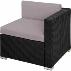 TECTAKE Salon Bas De Jardin MILAN 5 Places - Mobilier De Jardin, Meuble De Jardin, Ensemble Table Et Chaises De Jardin - Noir/gris 10 TECTAKE Salon Bas De Jardin MILAN 5 Places - Mobilier De Jardin, Meuble De Jardin, Ensemble Table Et Chaises De Jardin - Noir/gris -TECTAKE Soldes 2022 51384630 4