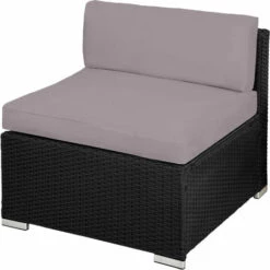 TECTAKE Salon Bas De Jardin MILAN 5 Places - Mobilier De Jardin, Meuble De Jardin, Ensemble Table Et Chaises De Jardin - Noir/gris 11 TECTAKE Salon Bas De Jardin MILAN 5 Places - Mobilier De Jardin, Meuble De Jardin, Ensemble Table Et Chaises De Jardin - Noir/gris -TECTAKE Soldes 2022 51384630 5