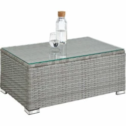 TECTAKE Canapé De Jardin FLORENCE 4 Places - Table De Jardin, Mobilier De Jardin, Fauteuil De Jardin - Gris Clair/gris Foncé -TECTAKE Soldes 2022 52966274 5