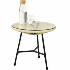 TECTAKE Ensemble Table Et Chaises De Jardin Santana - Meuble De Jardin, Mobilier De Jardin, Salon De Jardin - Beige -TECTAKE Soldes 2022 54656456 4