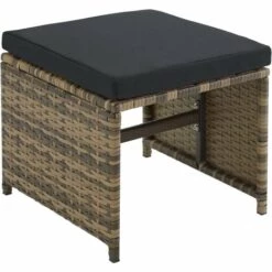 TECTAKE Salon De Jardin PALMA 12 Places Avec Housse De Protection, Variante 2 - Mobilier De Jardin, Meuble De Jardin, Ensemble Table Et Chaises De Jardin - Marron Naturel/gris Foncé 11 TECTAKE Salon De Jardin PALMA 12 Places Avec Housse De Protection, Variante 2 - Mobilier De Jardin, Meuble De Jardin, Ensemble Table Et Chaises De Jardin - Marron Naturel/gris Foncé -TECTAKE Soldes 2022 54898582 5