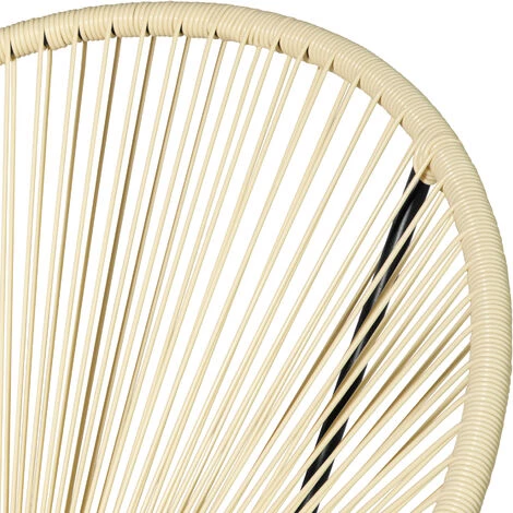 TECTAKE Lot De 2 Chaises De Jardin Santana - Lot De 2 Fauteuils De Jardin, Fauteuils Exterieur, Chaises Exterieur - Beige 7 TECTAKE Lot De 2 Chaises De Jardin Santana - Lot De 2 Fauteuils De Jardin, Fauteuils Exterieur, Chaises Exterieur - Beige – Image 5