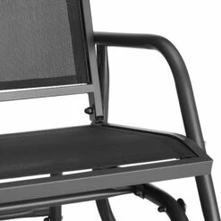 TECTAKE Banc à Bascule Greta 2 Places 121 X 72 X 86,5 Cm - Balancelle, Banc De Jardin à 2 Places, Balançoire De Jardin - Noir 11 TECTAKE Banc à Bascule Greta 2 Places 121 X 72 X 86,5 Cm - Balancelle, Banc De Jardin à 2 Places, Balançoire De Jardin - Noir -TECTAKE Soldes 2022 56392051 5