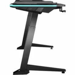 TECTAKE Bureau HEMINGWAY Réglable En Hauteur Électrique 130x 67,2x 72-121cm - Table De Gaming Réglable En Hauteur Avec éclairage LED, Bureau De Gaming, Table D’ordinateur - Noir -TECTAKE Soldes 2022 58238491 5