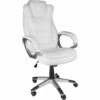 TECTAKE Fauteuil De Direction Zulu - Chaise Gamer, Fauteuil De Bureau, Siege De Bureau - Blanc -TECTAKE Soldes 2022 62479130 1