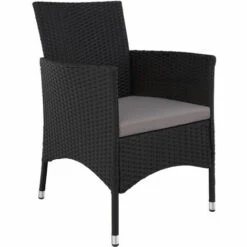 TECTAKE Salon De Jardin 8 Places Avec Housse De Protection - Mobilier De Jardin, Meuble De Jardin, Ensemble Table Et Chaises De Jardin - Noir/gris 11 TECTAKE Salon De Jardin 8 Places Avec Housse De Protection - Mobilier De Jardin, Meuble De Jardin, Ensemble Table Et Chaises De Jardin - Noir/gris -TECTAKE Soldes 2022 62641771 5