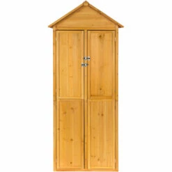 TECTAKE Armoire De Jardin Kadi 80,5 X 60 X 213,5 Cm - Maison De Jardin, Cabane De Jardin, Remise De Jardin - Marron -TECTAKE Soldes 2022 65846490 3