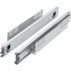 TECTAKE Tiroir Panier De Rangement Télescopique D'Armoire De Cuisine De Salle De Bain Rail Inclus En Métal 57 Cm X 44 Cm X 14 Cm - Gris -TECTAKE Soldes 2022 66849897 5