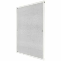 TECTAKE Moustiquaire Pour Fenêtre Cadre En Aluminium Ajustable 80 Cm X 100 Cm Blanc - Blanc