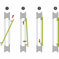 TECTAKE Moustiquaire Pour Fenêtre Cadre En Aluminium Ajustable 80 Cm X 100 Cm Blanc - Blanc -TECTAKE Soldes 2022 66849930 5