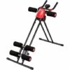 TECTAKE Appareil De Musculation Planche Pour Abdominaux Pliable En Acier 100 Cm X 54 Cm X 92 Cm Noir - Noir/rouge -TECTAKE Soldes 2022 66849996 1