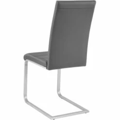 TECTAKE 2 Chaises De Salle à Manger Rembourrées Design Moderne Pieds En Métal Gris - Gris -TECTAKE Soldes 2022 66850002 4