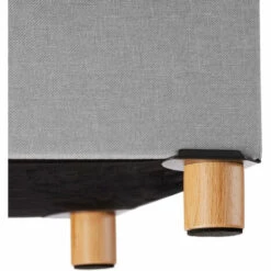 TECTAKE Pouf Coffre De Rangement Pliable ALEA - Tabouret Tissu, Tabouret Bas, Tabouret Scandinave - Gris Clair -TECTAKE Soldes 2022 66850142 5