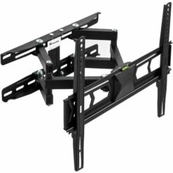 TECTAKE Support Mural TV Orientable Et Inclinable Pour Ecran 32" - 55" Noir - Noir