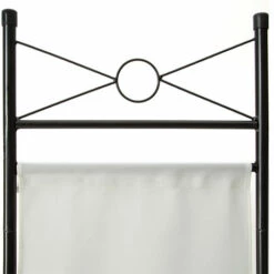 TECTAKE Paravent, Séparation De Pièces, Cloison Amovible, 4 Panneaux Pans Pliables Toile Polyester 180 Cm X 160 Cm X 2,5 Cm Blanc X2 - Blanc -TECTAKE Soldes 2022 66850868 5