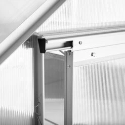 TECTAKE Serre De Jardin Polycarbonate 3,7 M² + 1 Lucarne - Blanc Transparent 10 TECTAKE Serre De Jardin Polycarbonate 3,7 M² + 1 Lucarne - Blanc Transparent -TECTAKE Soldes 2022 66850934 4