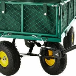 TECTAKE Chariot De Jardin + Bâche Charge Maximum 350 Kg Vert - Vert -TECTAKE Soldes 2022 66851015 4