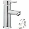 TECTAKE Mitigeur De Lavabo Robinet Pour Salle De Bain Design En Laiton Chromé 13 Cm X 4,7 Cm X 22 Cm - Gris -TECTAKE Soldes 2022 66851029 1