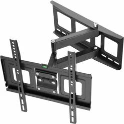 TECTAKE Support TV Mural Pour Ecran 32" à 55" Inclinable - Noir
