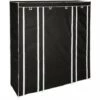 TECTAKE Armoire Penderie ? 12 Compartiments En Tissu 150 Cm X 175 Cm X 45 Cm Noir - Noir -TECTAKE Soldes 2022 66851182 1