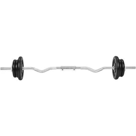 TECTAKE Kit 6 Haltères Et Barre De Musculation - Lot De 6 Haltères, Ensemble Haltères Longues, Barres D´haltères - Gris Chrome 4 TECTAKE Kit 6 Haltères Et Barre De Musculation - Lot De 6 Haltères, Ensemble Haltères Longues, Barres D´haltères - Gris Chrome – Image 2