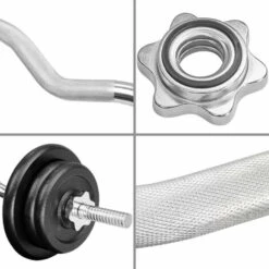 TECTAKE Kit 6 Haltères Et Barre De Musculation - Lot De 6 Haltères, Ensemble Haltères Longues, Barres D´haltères - Gris Chrome 10 TECTAKE Kit 6 Haltères Et Barre De Musculation - Lot De 6 Haltères, Ensemble Haltères Longues, Barres D´haltères - Gris Chrome -TECTAKE Soldes 2022 66851195 4