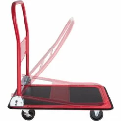 TECTAKE Chariot De Transport à Plateau Pliable En Acier 73 Cm X 47 Cm X 83 Cm Charge 150 Kg Rouge - Rouge -TECTAKE Soldes 2022 66851236 3