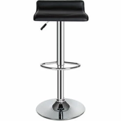 TECTAKE Lot De 2 Tabourets De Bar Design Noir Pivotants Et Réglables En Hauteur 57 Cm - 77 Cm - Noir -TECTAKE Soldes 2022 66851251 4