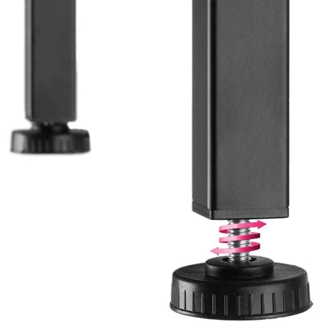 TECTAKE Bureau Informatique STOKE 137x55x75cm - Bureau Informatique, Bureau, Table Pour Ordinateur - Bois Foncé Industriel 7 TECTAKE Bureau Informatique STOKE 137x55x75cm - Bureau Informatique, Bureau, Table Pour Ordinateur - Bois Foncé Industriel – Image 5