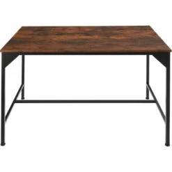 TECTAKE Table De Salle à Manger Industrielle Belfast 120x75x75cm - Table à Manger, Table De Salle à Manger, Table De Salon - Bois Foncé Industriel 9 TECTAKE Table De Salle à Manger Industrielle Belfast 120x75x75cm - Table à Manger, Table De Salle à Manger, Table De Salon - Bois Foncé Industriel -TECTAKE Soldes 2022 66851353 3