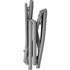 TECTAKE Bain De Soleil De Jardin D'Extèrieur Pliant Inclinable Sur 7 Positions En Aluminium Et Textilène Gris Foncé - Gris Foncé -TECTAKE Soldes 2022 66851427 3