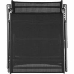 TECTAKE Bain De Soleil De Jardin D'Extèrieur Pliant Inclinable Sur 7 Positions En Aluminium Et Textilène Gris Foncé - Gris Foncé -TECTAKE Soldes 2022 66851427 4