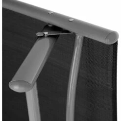 TECTAKE Bain De Soleil De Jardin D'Extèrieur Pliant Inclinable Sur 7 Positions En Aluminium Et Textilène Gris Foncé - Gris Foncé -TECTAKE Soldes 2022 66851427 5