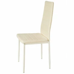 TECTAKE Lot De 8 Chaises Avec Surpiqûre - Lot De 8 Chaises Salle A Manger, Chaises De Cuisine, Chaises De Salon - Beige -TECTAKE Soldes 2022 66851644 4