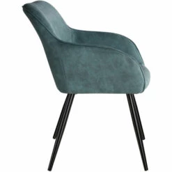 TECTAKE 2 Chaises Marilyn Tissu - Chaise, Chaise De Salle à Manger, Chaise De Salon - Bleu/noir 10 TECTAKE 2 Chaises Marilyn Tissu - Chaise, Chaise De Salle à Manger, Chaise De Salon - Bleu/noir -TECTAKE Soldes 2022 66851667 4